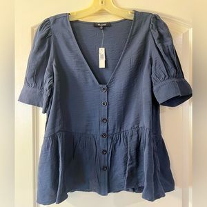 Maxwell Navy Blouse